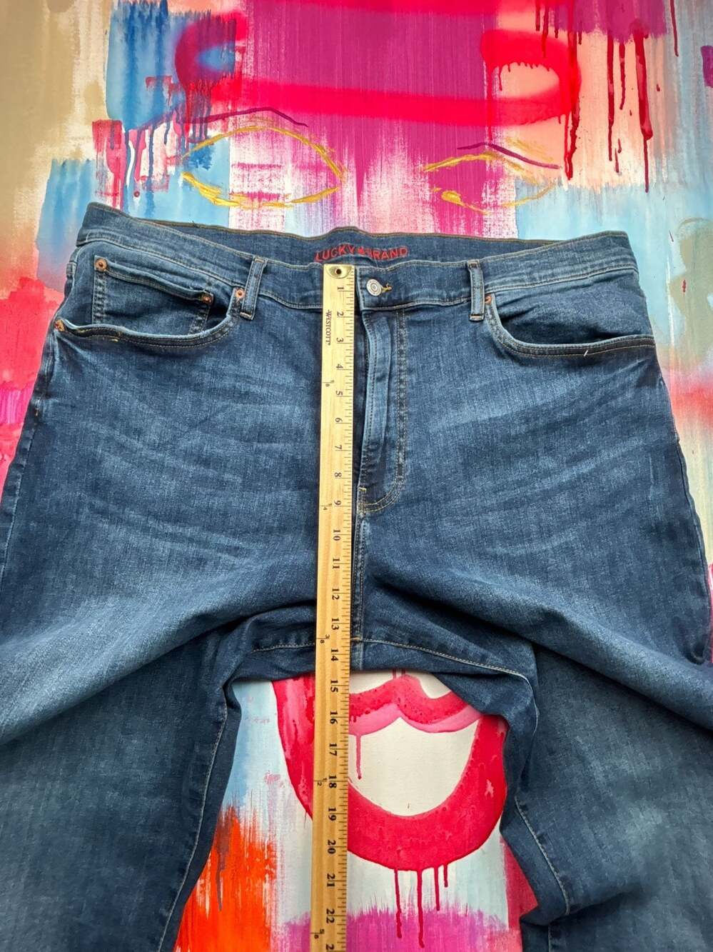 Lucky Brand 223 Straight Leg Jeans 42x30 - Picture 6 of 12
